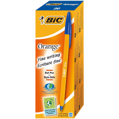 BiC Cristal Fine Ball Pen Orange Green