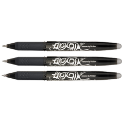 Pilot Frixion Erasable Rollerball Pack of 3 Black